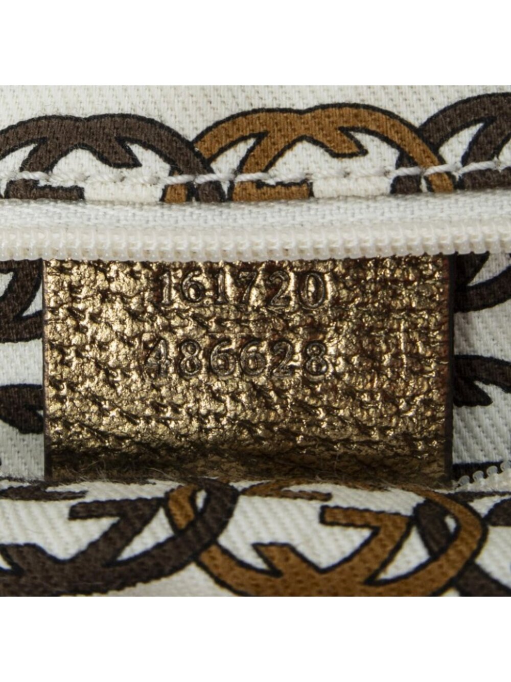 Gucci Princi Boston Beige Gold GG Canvas Messenger Bag - Picture 10 of 10